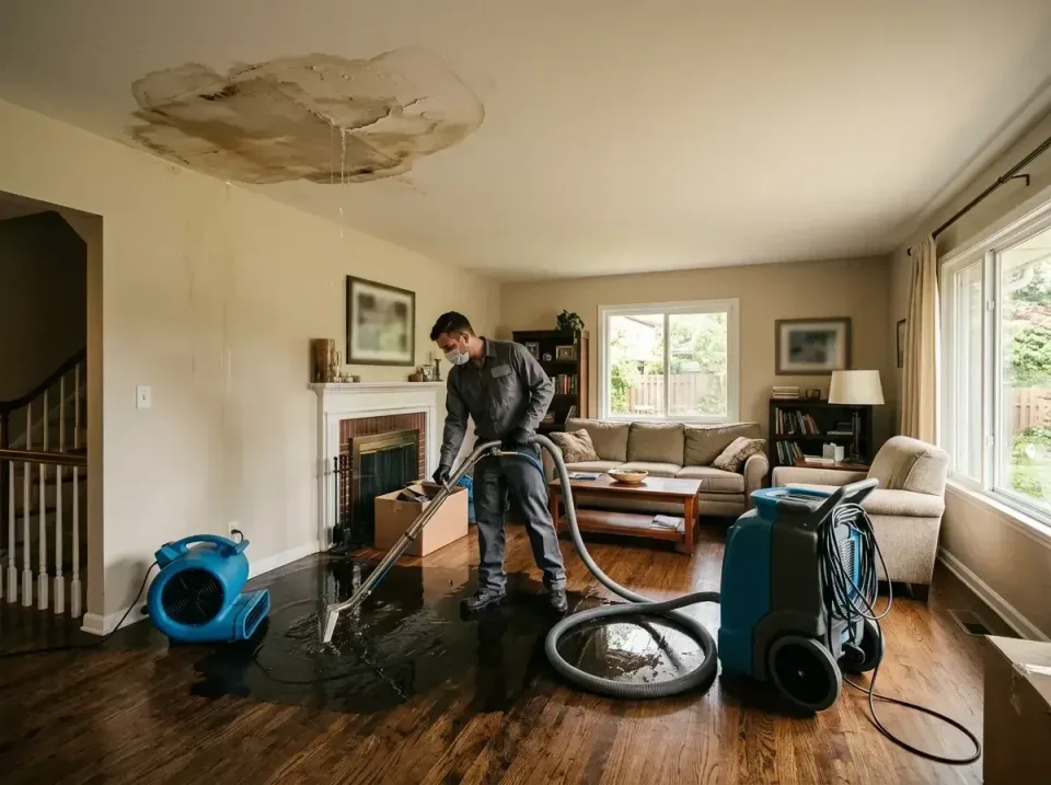 attic-pipe-burst-ceiling-drip-008 — frequently asked questions, Water Damage Restoration & Carpet Care in Marshall, MI
